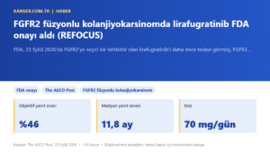 FGFR2 füzyonlu kolanjiyokarsinomda lirafugratinib FDA onayı aldı (REFOCUS)