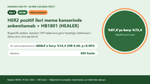 HER2 pozitif ileri meme kanserinde anbenitamab + HB1801 (HEALER)