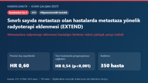 Sınırlı sayıda metastazı olan hastalarda metastaza yönelik radyoterapi eklenmesi (EXTEND)